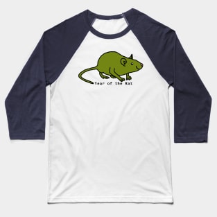 Year of the Rat - Green Baseball T-Shirt